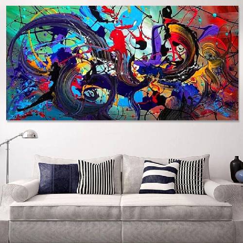Abstract Colorful Canvas Hanging Paintings Home Decor Wall Art