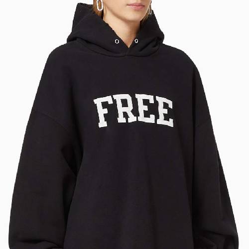 Free Oversized Fit Hoodie in Organic Medium Fleece