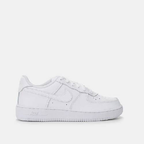 NIKE Kids' Air Force 1 White Basketball Shoe (Younger Kids)