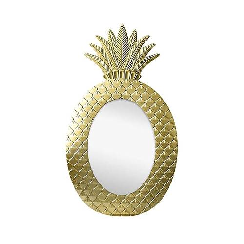 Nordic Pineapple Geometric Shaped Vanity Mirror for Decoration, Gold