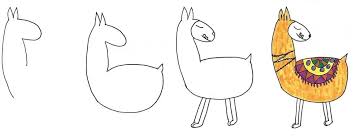 llama doodle