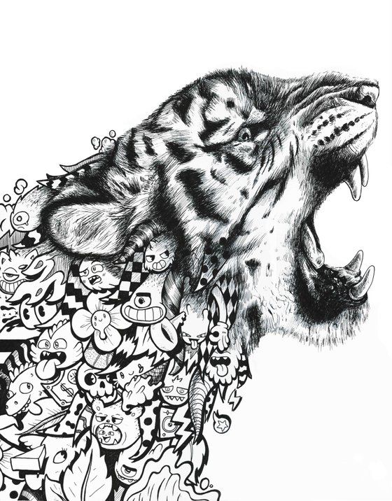 tiger doodles